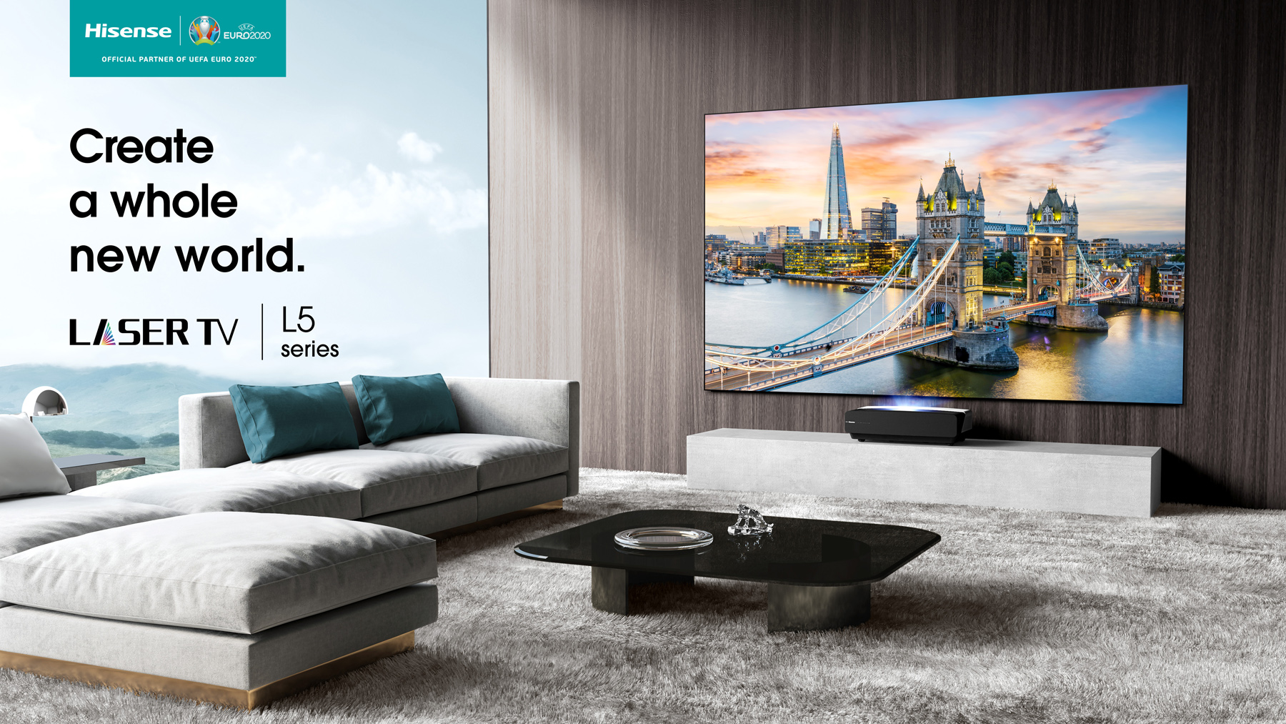 Power up your home cinema experience with Hisense's 100-inch Laser TV 100L5F