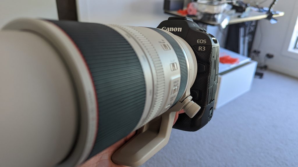 Review Canon EOS R3 mirrorless camera, eye tracking looktofocus and