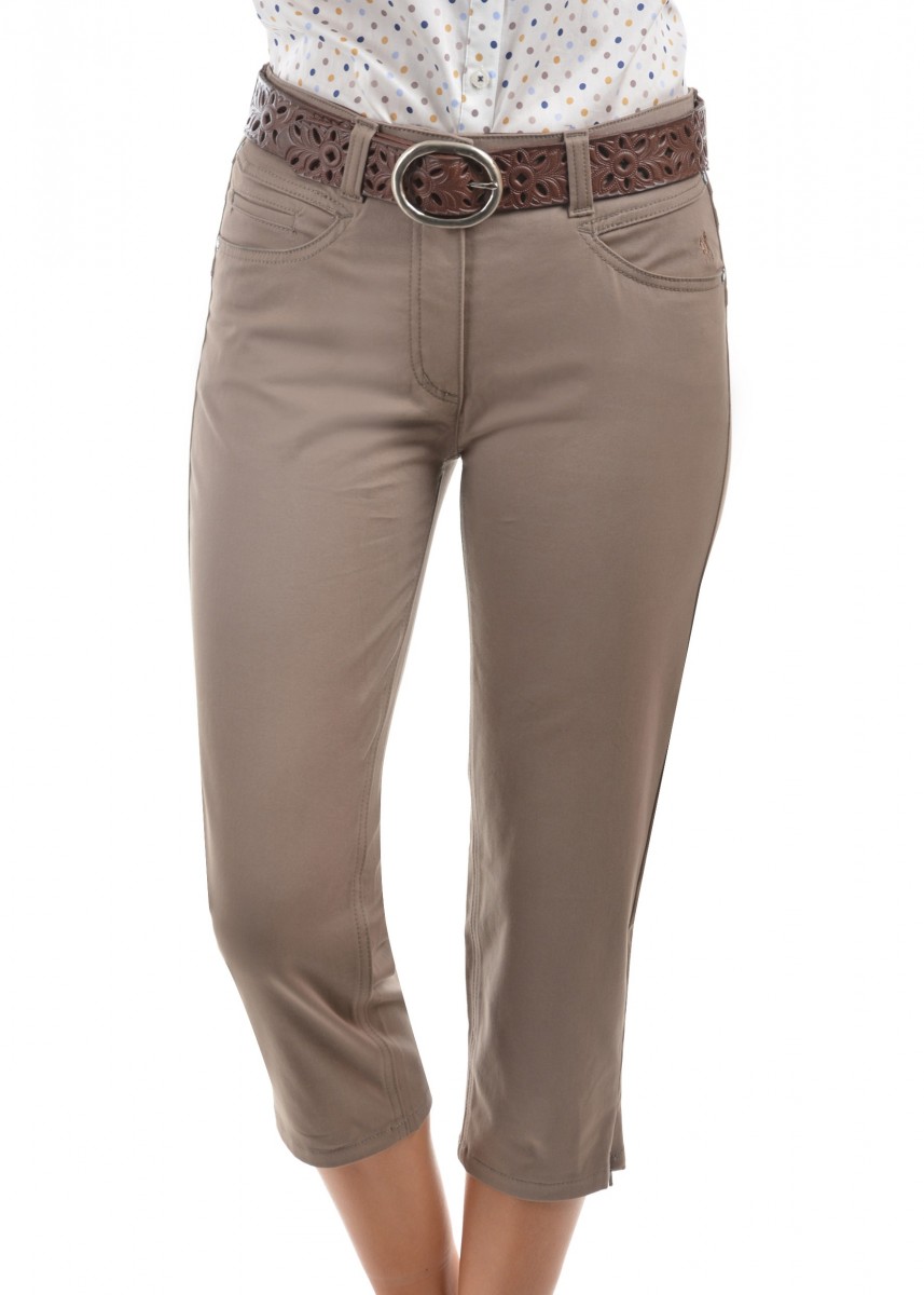 WOMENS YAMBA CROP WONDER JEAN CAPRI SLIM LEG