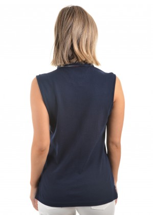 WOMENS BEV SLEEVELESS POLO