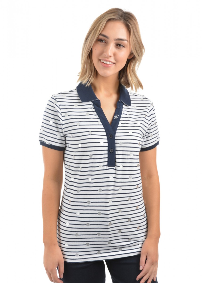 WOMENS GRACE PRINT S/S POLO