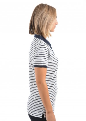 WOMENS GRACE PRINT S/S POLO