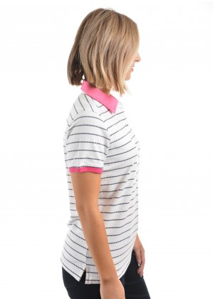 WOMENS JO PRINT S/S POLO