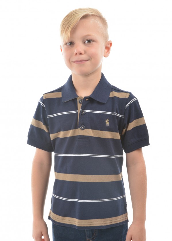 BOYS JORDAN STRIPE S/S POLO