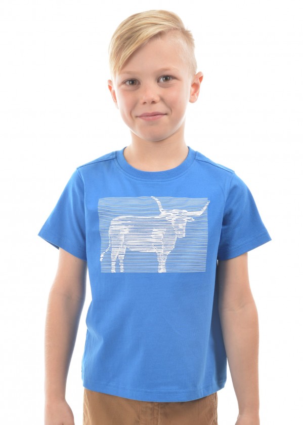 BOYS LINEAR BULL S/S TEE