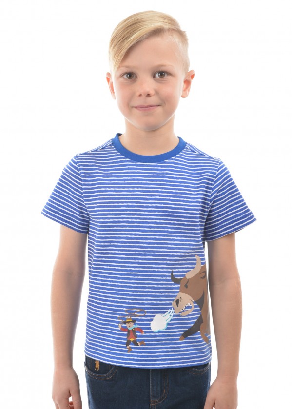 BOYS CHASING BULL S/S TEE