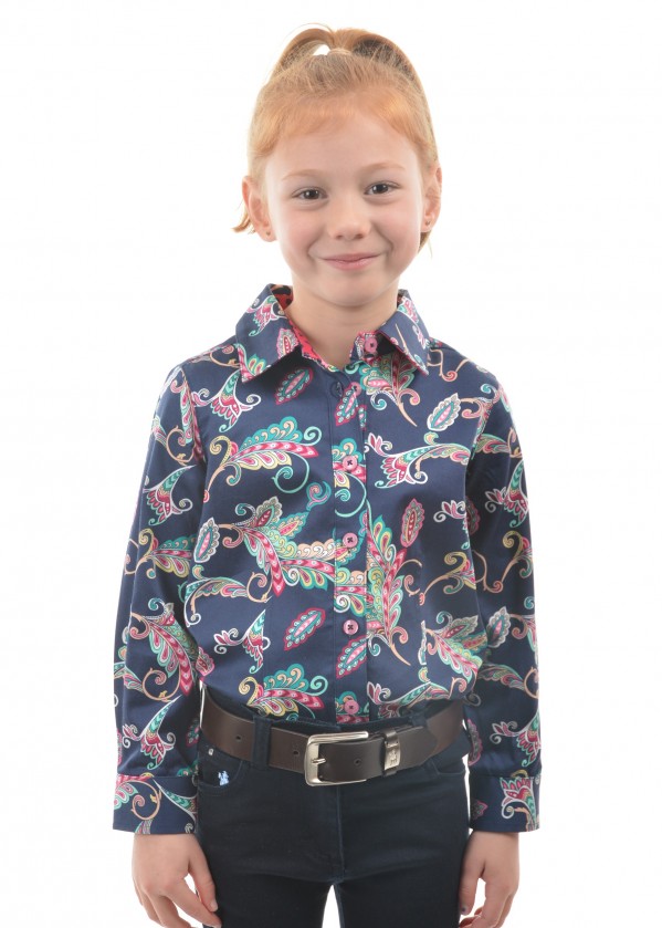 GIRLS AUDREY PRINT L/S SHIRT