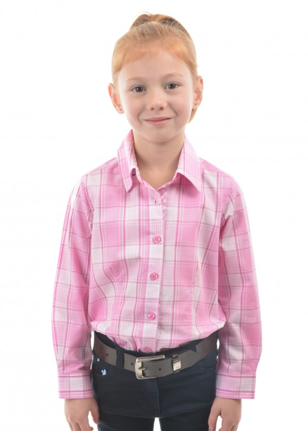 GIRLS KIRSTEN CHECK L/S SHIRT