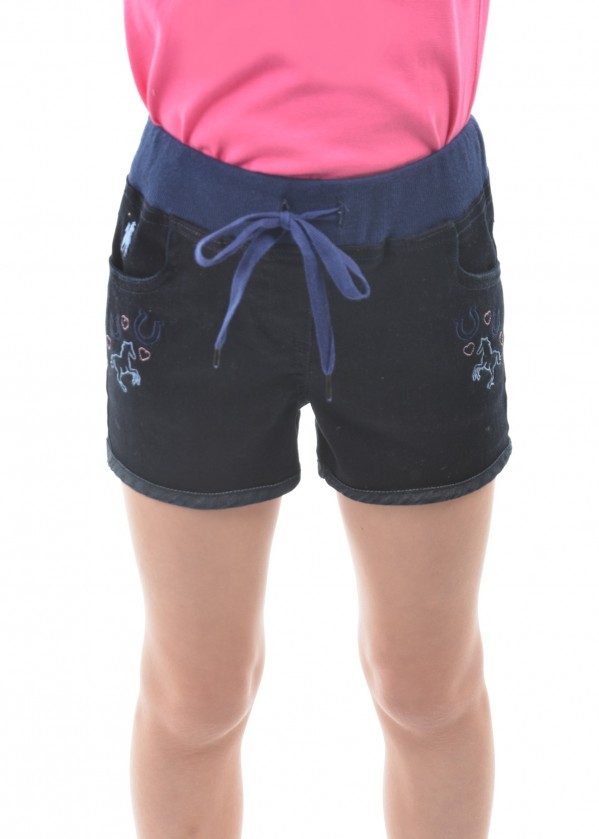 GIRL JENOLAN PULL ON DENIM SHORTS