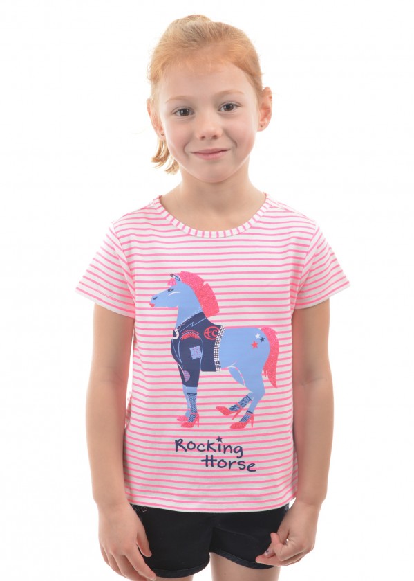 GIRLS ROCKING HORSE S/S TEE