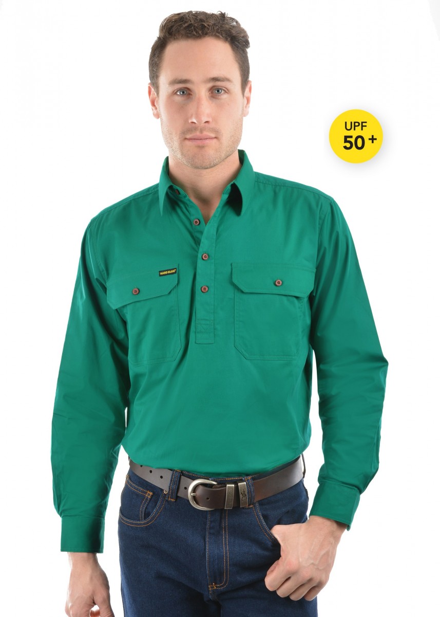 Mens Half Placket Light Cotton Shirt 