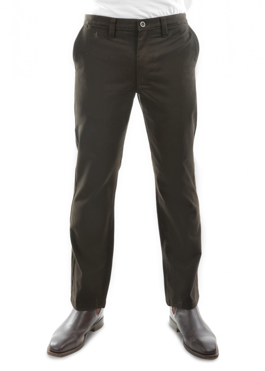 MENS MOLESKIN COMFORT WAIST TROUSERS 32 LEG