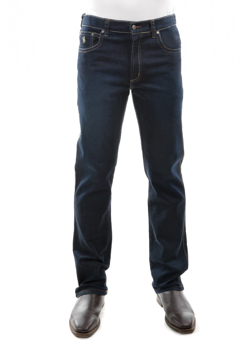 MENS BASS STRETCH COMFORT WAIST JEAN MID-RELAXED-STRAIGHT 32 LEG