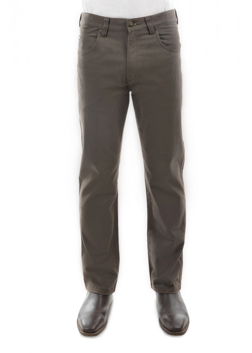 MENS STRETCH MOLESKIN COMFORT WAIST MID-REG-STRAIGHT 30 LEG