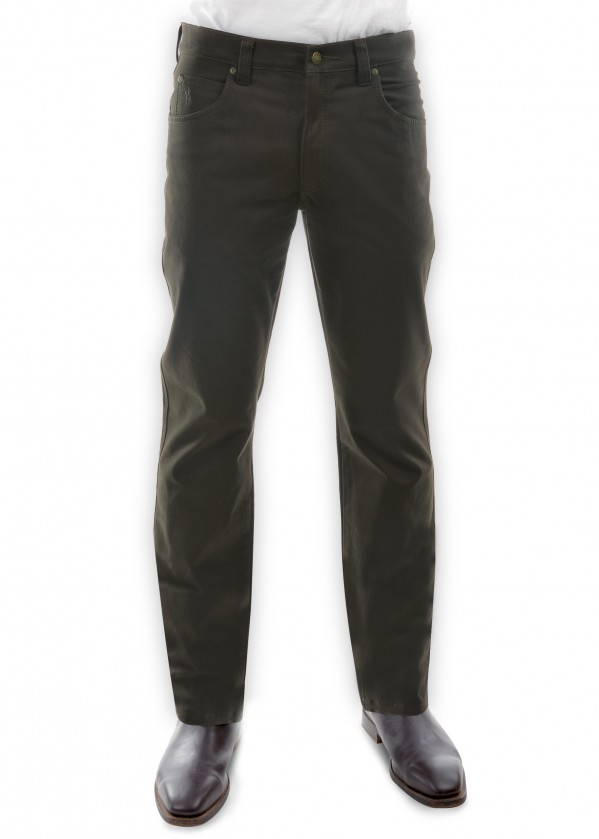 MENS STRETCH MOLESKIN COMFORT WAIST MID-REG-STRAIGHT 32 LEG