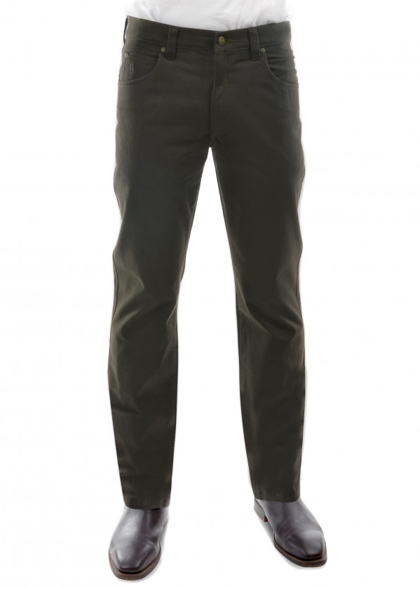 MENS STRETCH MOLESKIN COMFORT WAIST MID-REG-STRAIGHT 34 LEG