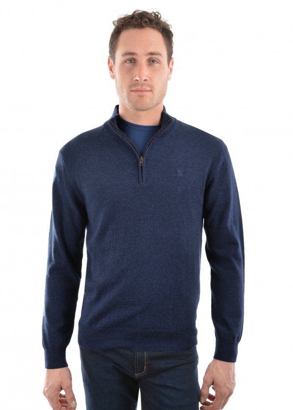 MENS LOUIE 1/4 ZIP NECK JUMPER