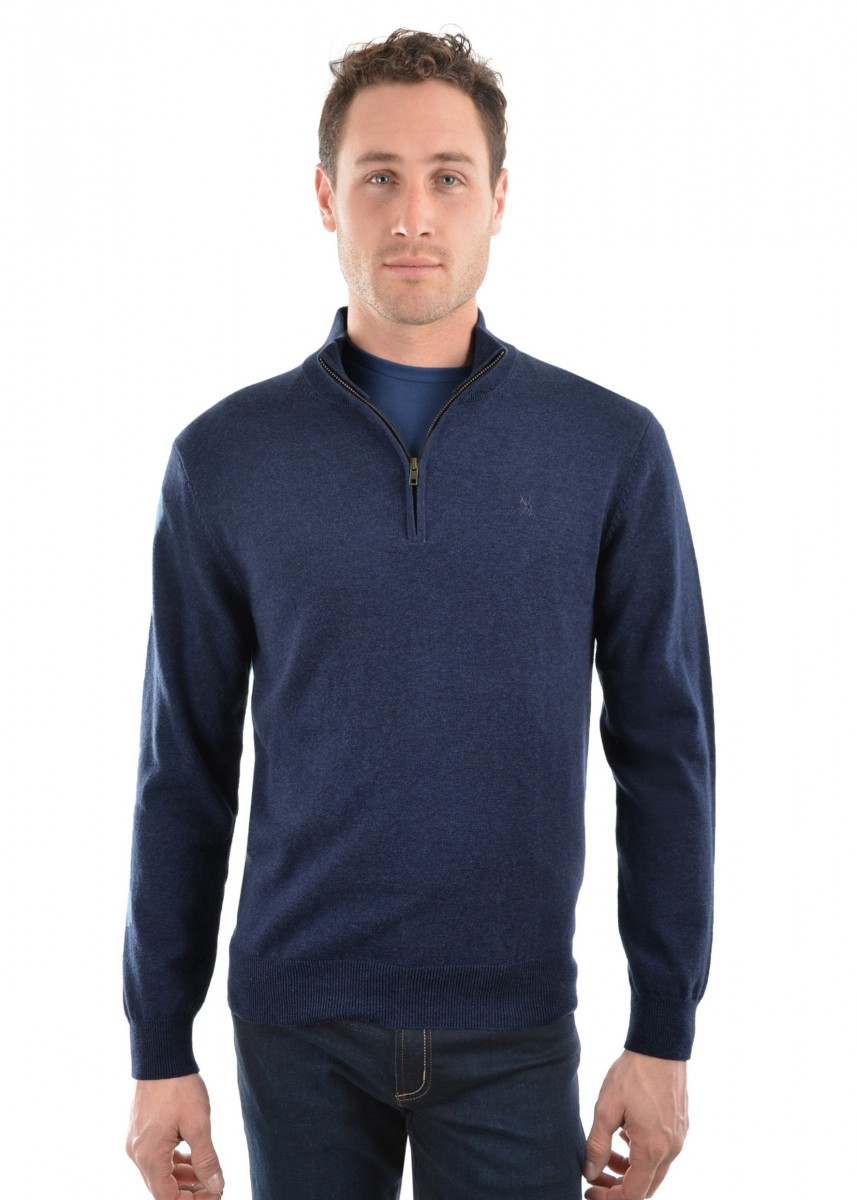 MENS LOUIE 1/4 ZIP NECK JUMPER