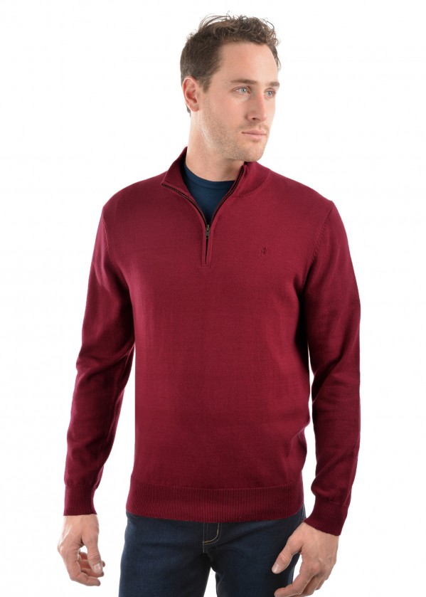 MENS LOUIE 1/4 ZIP NECK JUMPER