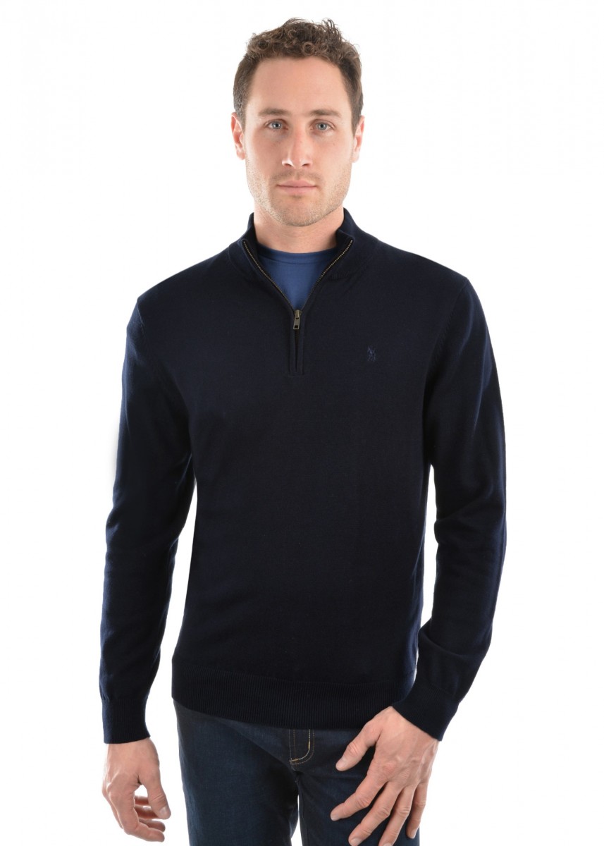 MENS LOUIE 1/4 ZIP NECK JUMPER