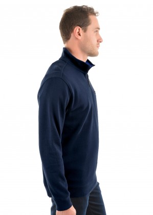 MENS MURRAY 1/4 ZIP NECK 1-POCKET L/S TOP