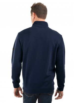 MENS MURRAY 1/4 ZIP NECK 1-POCKET L/S TOP