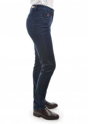 WOMENS WOOL DENIM SLIM LEG WONDER JEAN 32 LEG