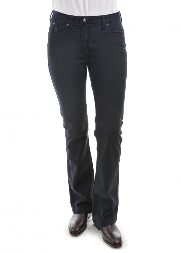 WOMENS STRETCH MOLESKIN WONDER JEAN MID-REG-BOOT 34 LEG