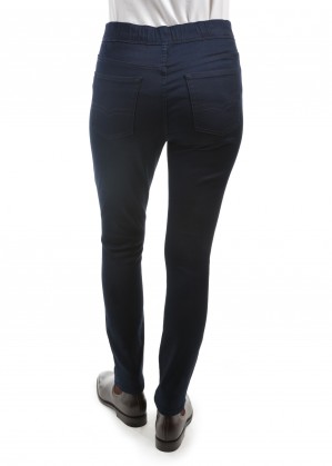 WOMENS NO FUSS PULL-ON SLIM LEG WONDER JEAN 30 LEG