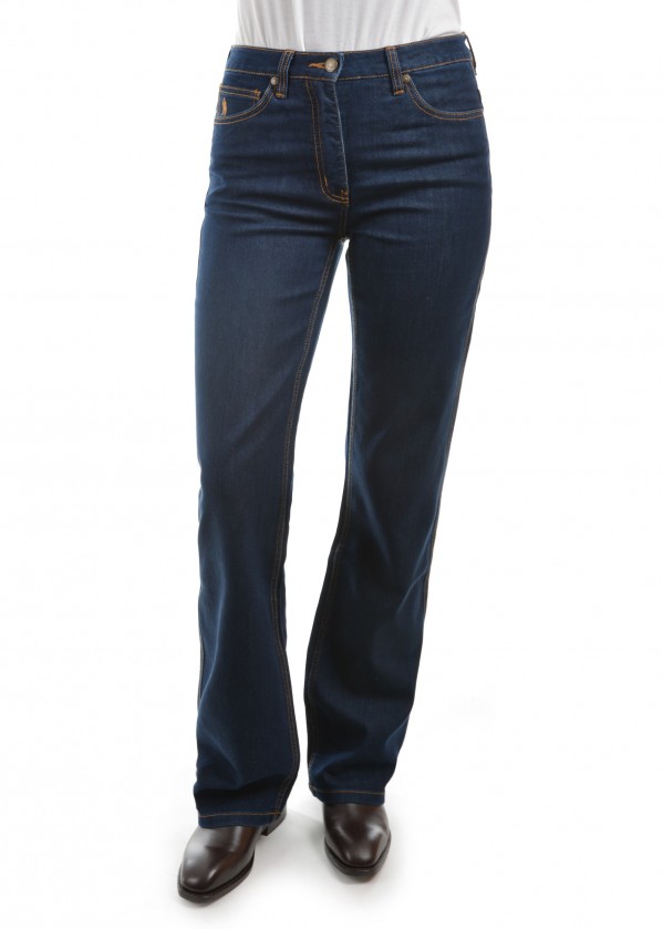 WOMENS STRETCH DENIM WONDER JEAN-MID-REG-BOOT 34 LEG