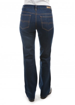 WOMENS STRETCH DENIM WONDER JEAN-MID-REG-BOOT 34 LEG