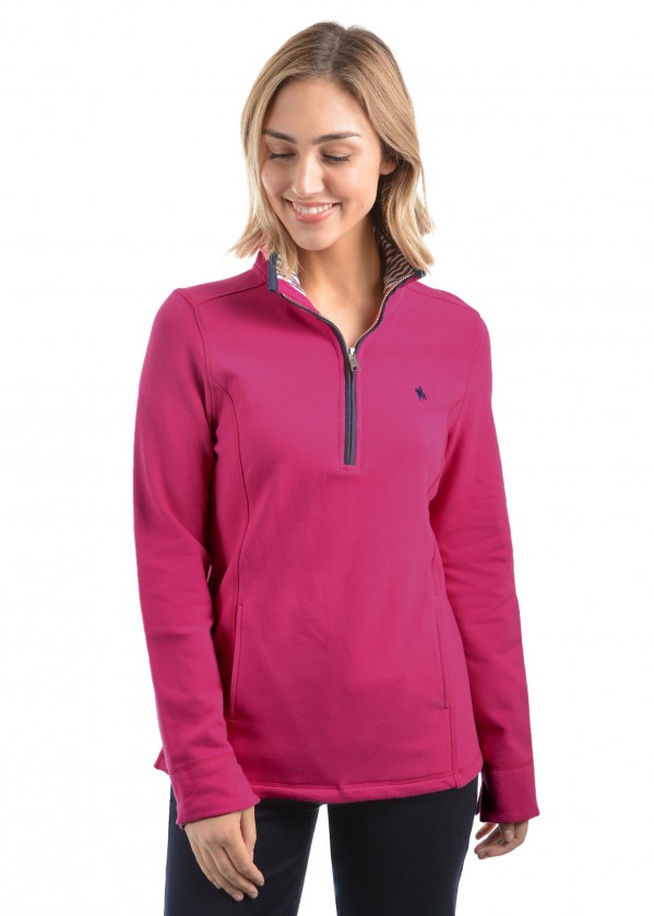 WOMENS CHARLIE CLASSIC 1/4 ZIP NECK RUGBY