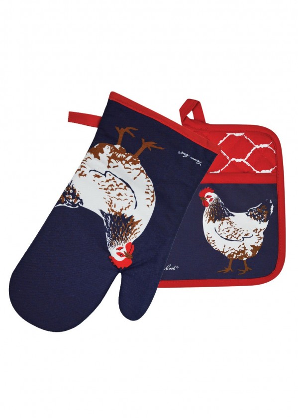 THOMAS COOK OVEN MITT POT HOLDER SET