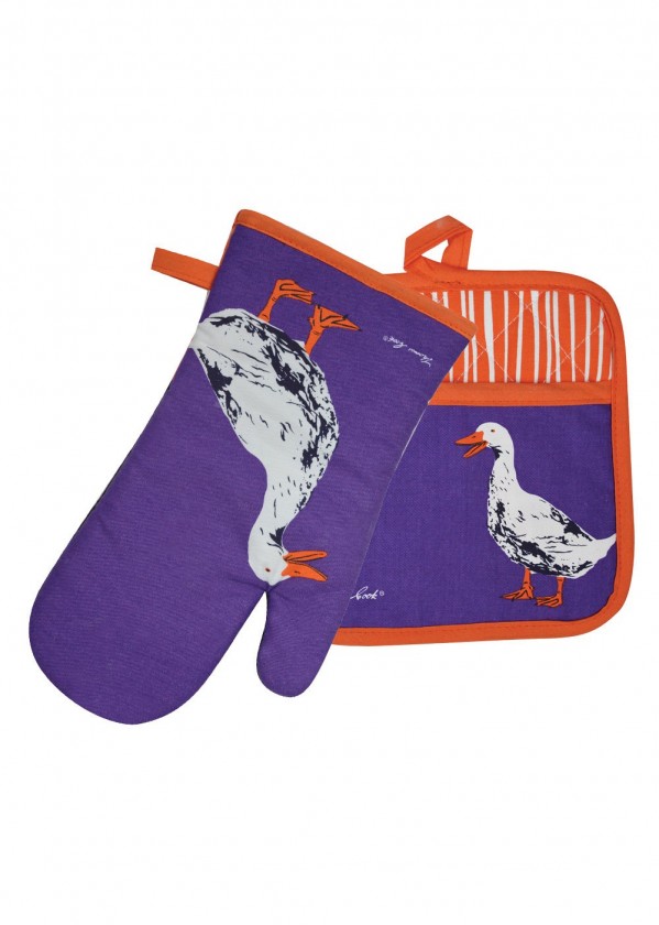 THOMAS COOK OVEN MITT POT HOLDER SET