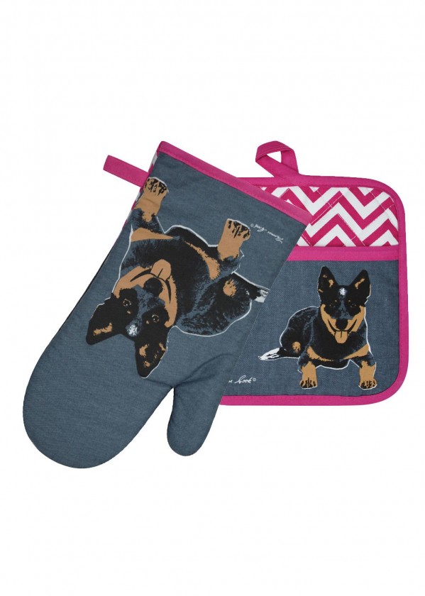 THOMAS COOK OVEN MITT POT HOLDER SET