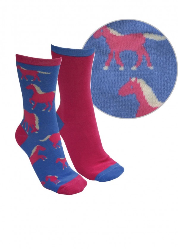 KIDS FARMYARD SOCKS - TWIN PACK