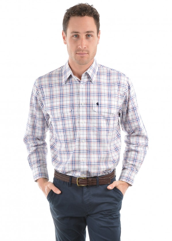 MENS TODD CHECK 2-POCKETS L/S SHIRT