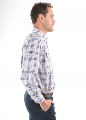 MENS TODD CHECK 2-POCKETS L/S SHIRT