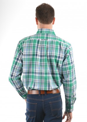MENS LUKE CHECK 2-POCKETS L/S SHIRT