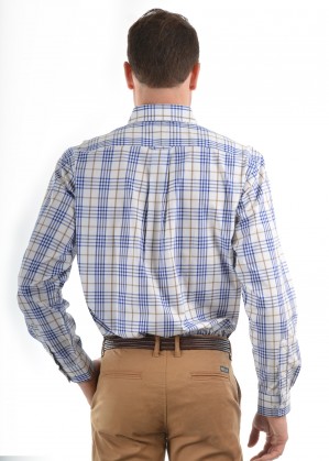 MENS SAM CHECK 2-POCKETS L/S SHIRT