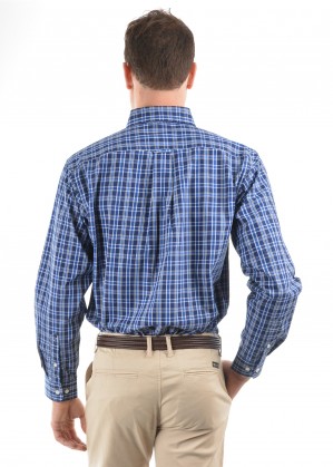 MENS MARK CHECK 2-POCKETS L/S SHIRT