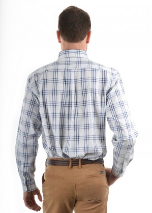 MENS BLAKE CHECK 1-POCKETS L/S SHIRT