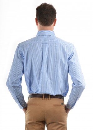 MENS RIC CHECK 1-POCKETS L/S SHIRT