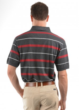MENS JORDAN STRIPE 1-POCKET S/S POLO
