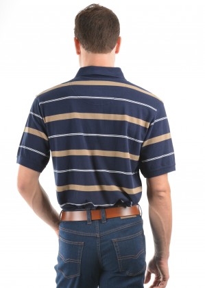 MENS JORDAN STRIPE 1-POCKET S/S POLO