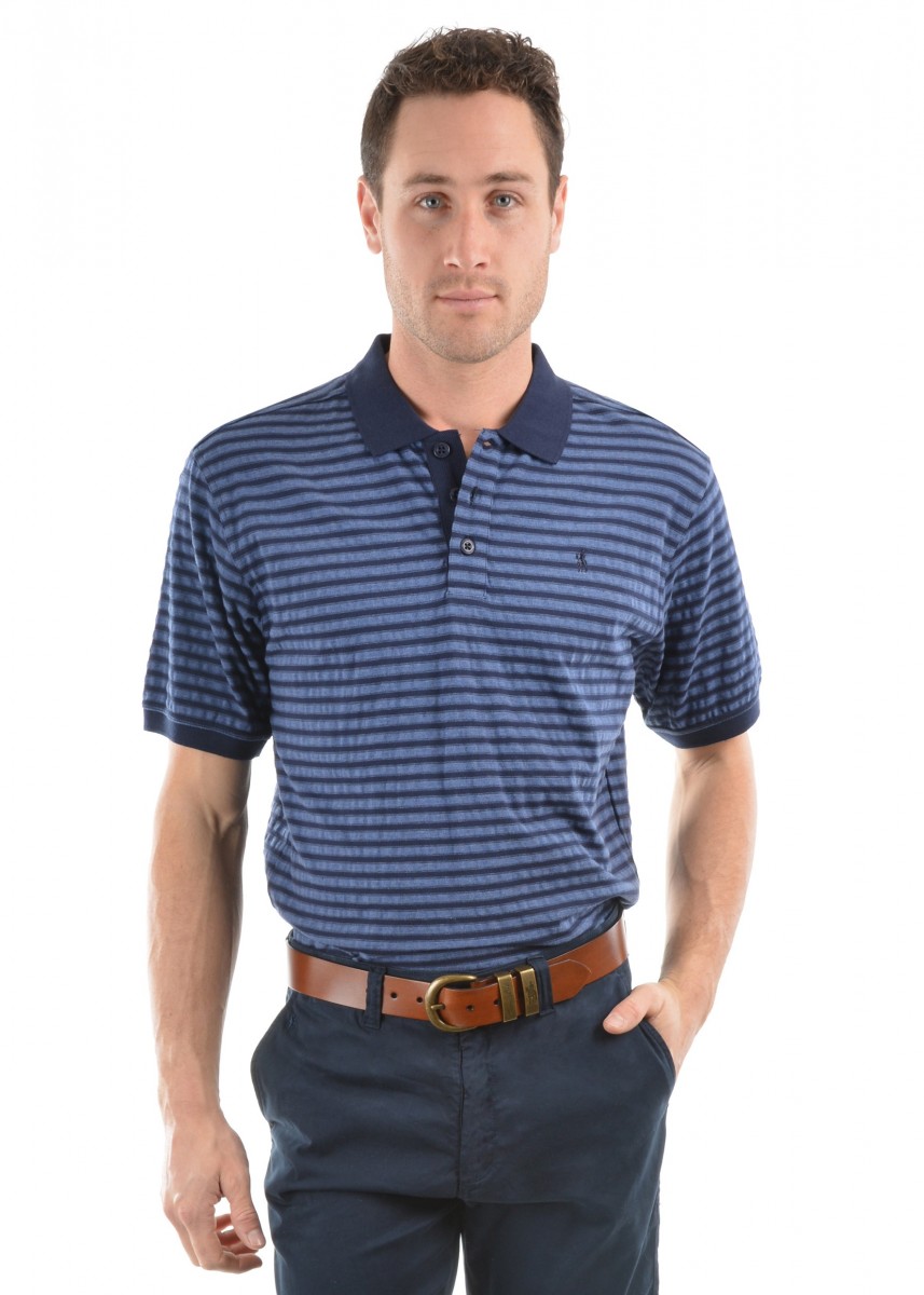 MENS KEVIN STRIPE S/S POLO