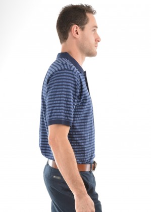 MENS KEVIN STRIPE S/S POLO