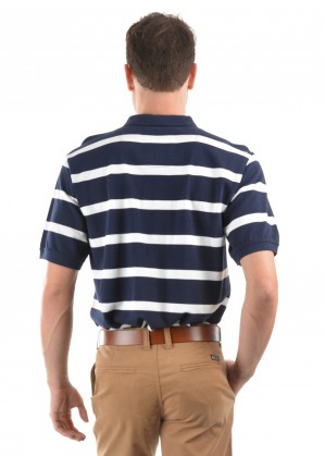 MENS MASON STRIPE 1-POCKET S/S POLO