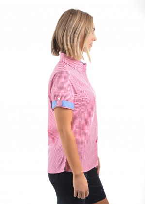 WOMENS HAILEY CHECK S/S SHIRT