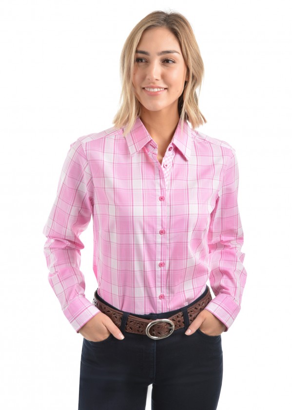 WOMENS KIRSTEN CHECK L/S SHIRT